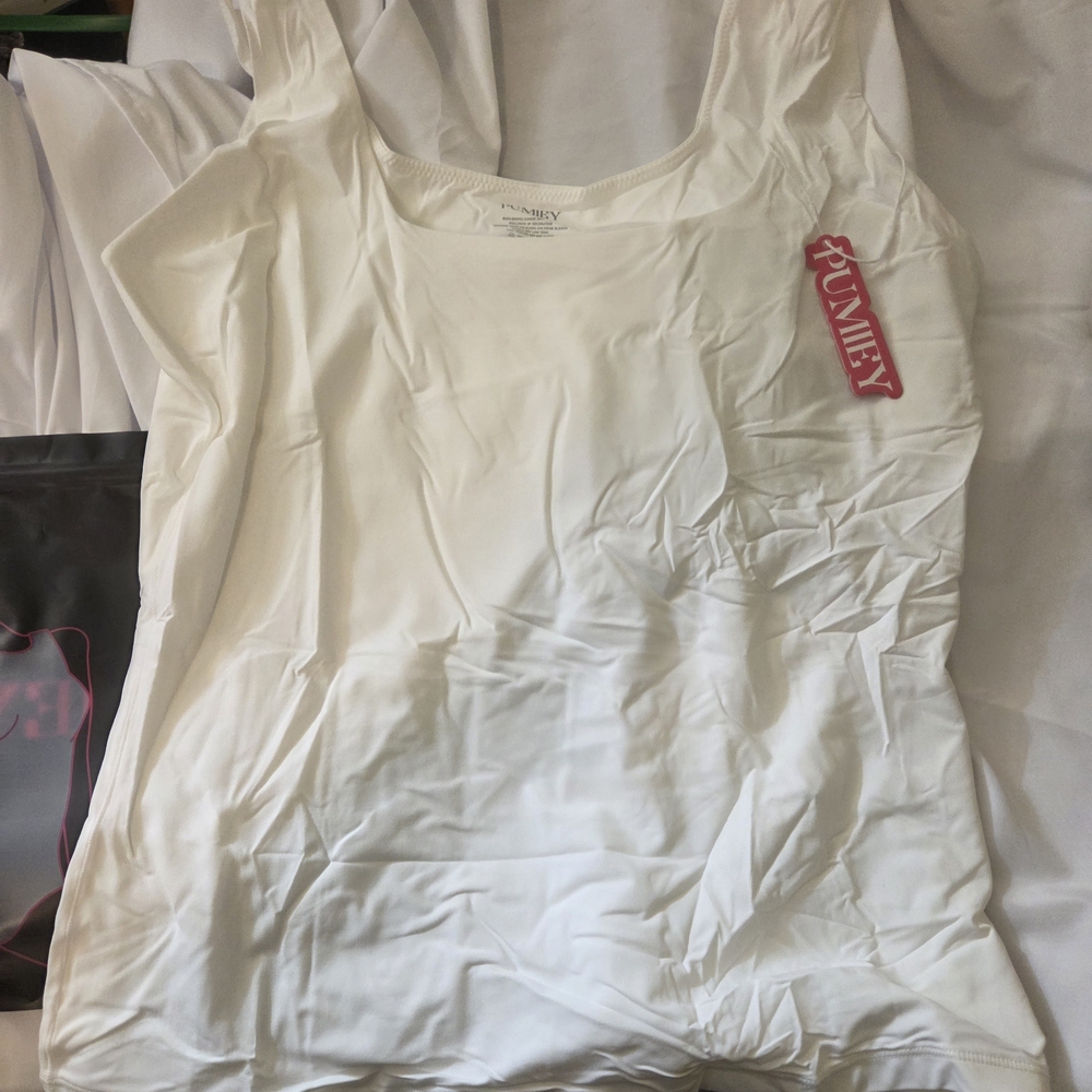 Bundle Of Two NWT Women's Pumiey White Tank Top XL And L